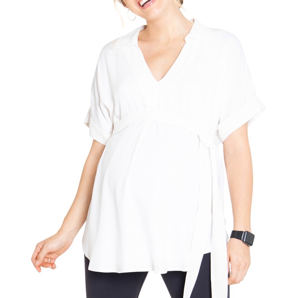 Ingrid & Isabel Tie-Waist Maternity Top